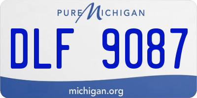 MI license plate DLF9087
