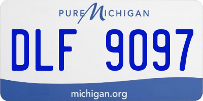 MI license plate DLF9097