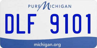 MI license plate DLF9101
