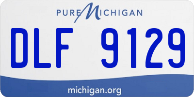 MI license plate DLF9129