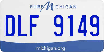 MI license plate DLF9149