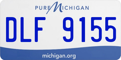 MI license plate DLF9155