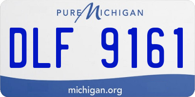 MI license plate DLF9161