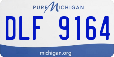 MI license plate DLF9164