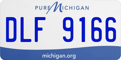 MI license plate DLF9166