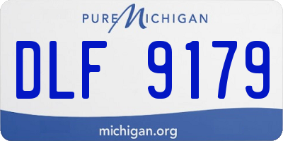 MI license plate DLF9179
