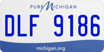 MI license plate DLF9186