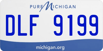 MI license plate DLF9199