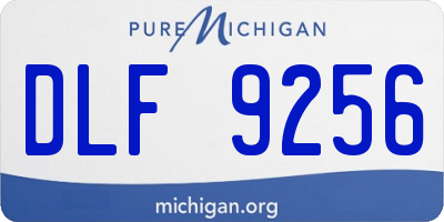 MI license plate DLF9256