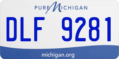 MI license plate DLF9281