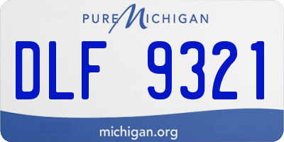 MI license plate DLF9321