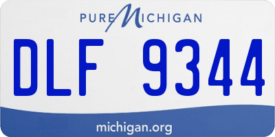 MI license plate DLF9344