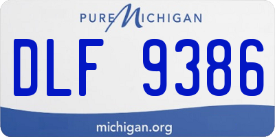 MI license plate DLF9386