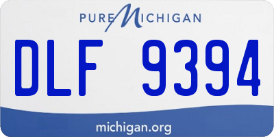 MI license plate DLF9394