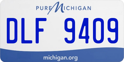 MI license plate DLF9409