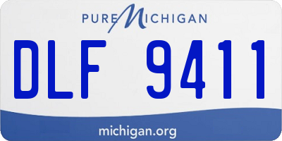 MI license plate DLF9411