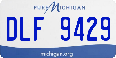 MI license plate DLF9429