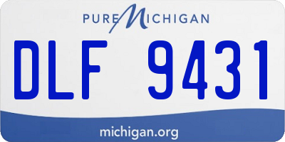 MI license plate DLF9431