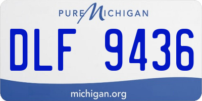 MI license plate DLF9436