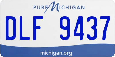 MI license plate DLF9437
