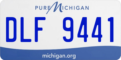 MI license plate DLF9441