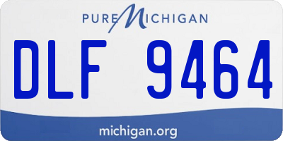 MI license plate DLF9464