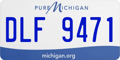 MI license plate DLF9471