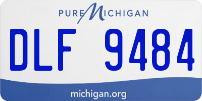 MI license plate DLF9484