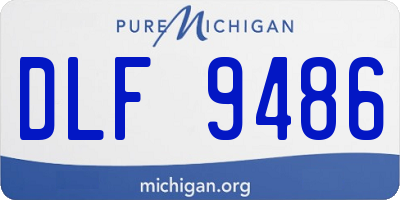 MI license plate DLF9486