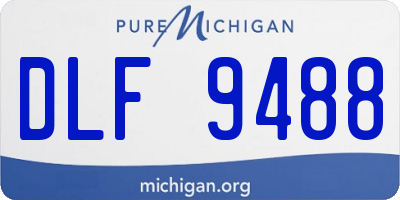 MI license plate DLF9488