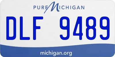 MI license plate DLF9489
