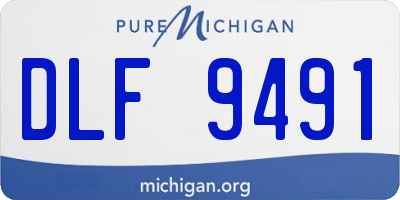 MI license plate DLF9491