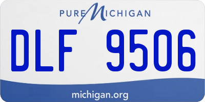 MI license plate DLF9506