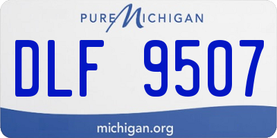 MI license plate DLF9507