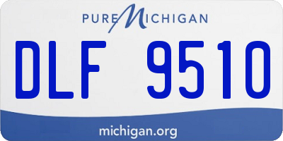 MI license plate DLF9510