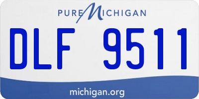 MI license plate DLF9511
