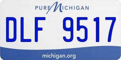 MI license plate DLF9517