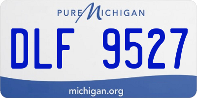 MI license plate DLF9527