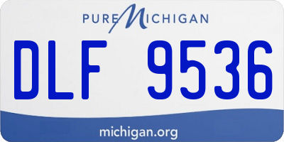 MI license plate DLF9536