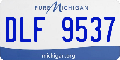 MI license plate DLF9537