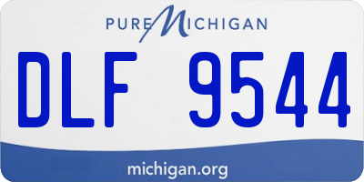 MI license plate DLF9544