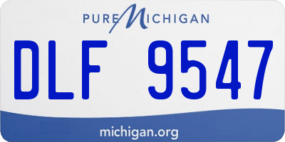 MI license plate DLF9547