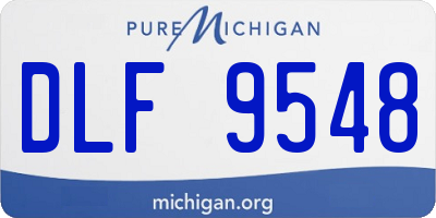 MI license plate DLF9548