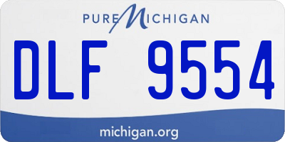 MI license plate DLF9554