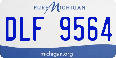 MI license plate DLF9564