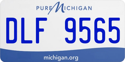 MI license plate DLF9565