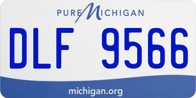 MI license plate DLF9566