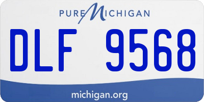 MI license plate DLF9568