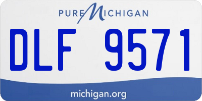 MI license plate DLF9571