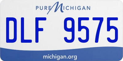 MI license plate DLF9575